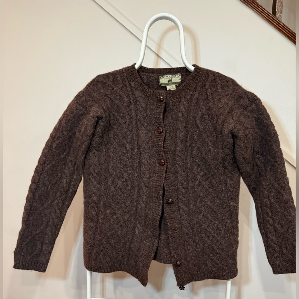 Vintage Point Zero Wool Cardigan Sweater